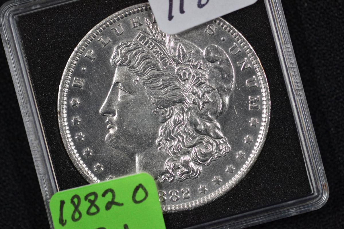 1882-O Morgan Silver Dollar; BU