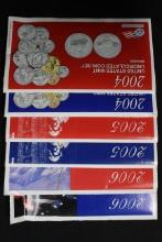 3-Mint Sets 2004-P and 2004-D, 2005-P and 2005-D, and 2006-P and 2006-D