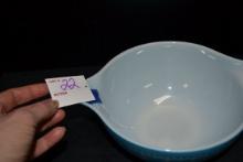 Pyrex Snowflake Garland Blue No. 442 Cinderella Bowl; Mfg. 1972-1975