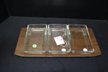 Pyrex Party Set w/Serving Tray; Mfg. 1969-1970