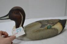 Wooden Duck Decoy; 15" Long