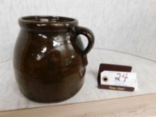 Brown Stoneware Jug.