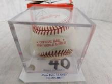 Rawlings Official 1994 World Series Baseball In Case.