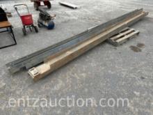 1) 17' ANGLE IRON 3 1/2" X 5", 2) 17' I BEAM