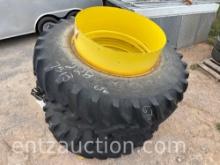 SET OF 20.8R38 DUAL TIRES AND RIMS *SOLD TIMES