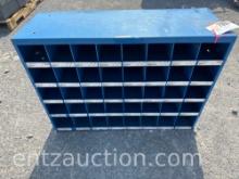 34" X 24" X 12" METAL BOLT BIN