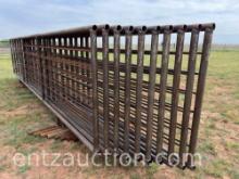 5' X 24' FREESTANDING PANELS, 2 5/8" PIPE,