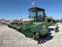 1985 JD 3830 SWATHER W/ 14' TWIN KNIFE 300 HEADER,