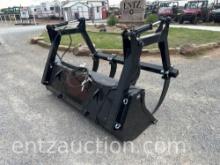 7' LOADER BUCKET W/ REMOVABLE HYD. GRAPPLE,