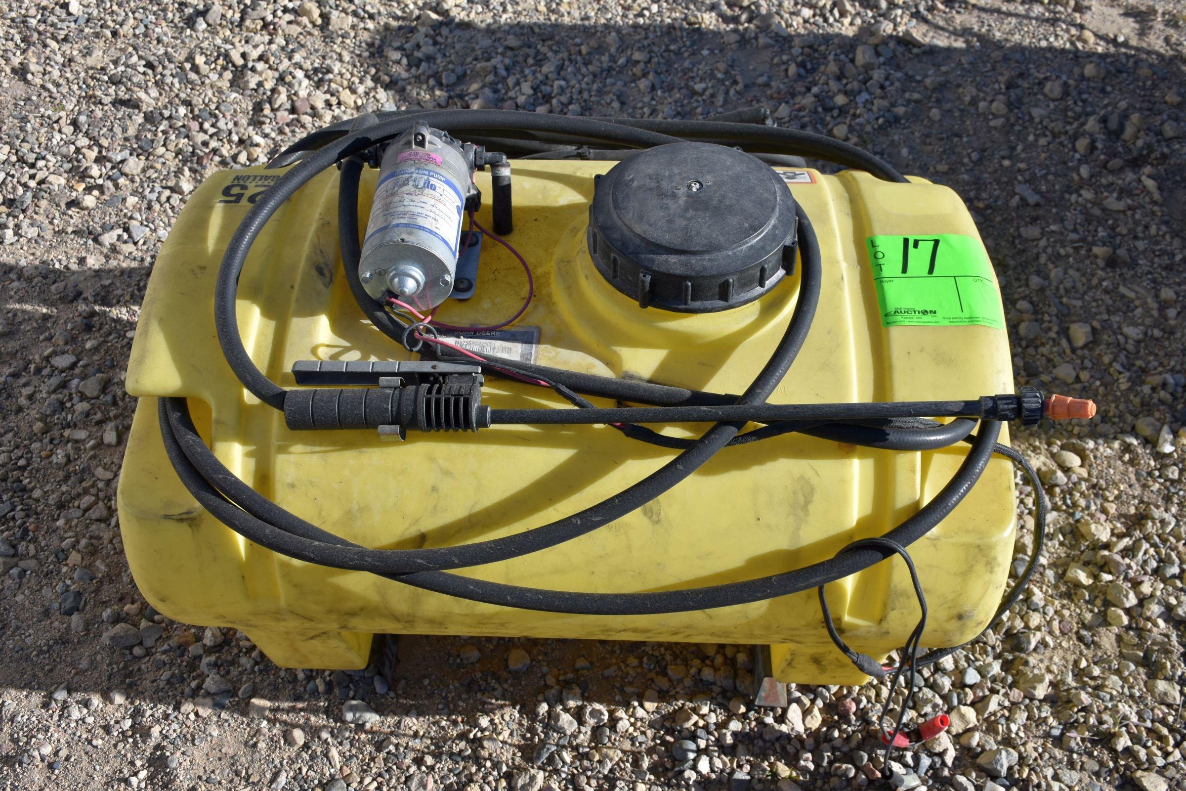 John Deere 25 Gallon ATV Sprayer, Boom & Wand, 12 Volt,