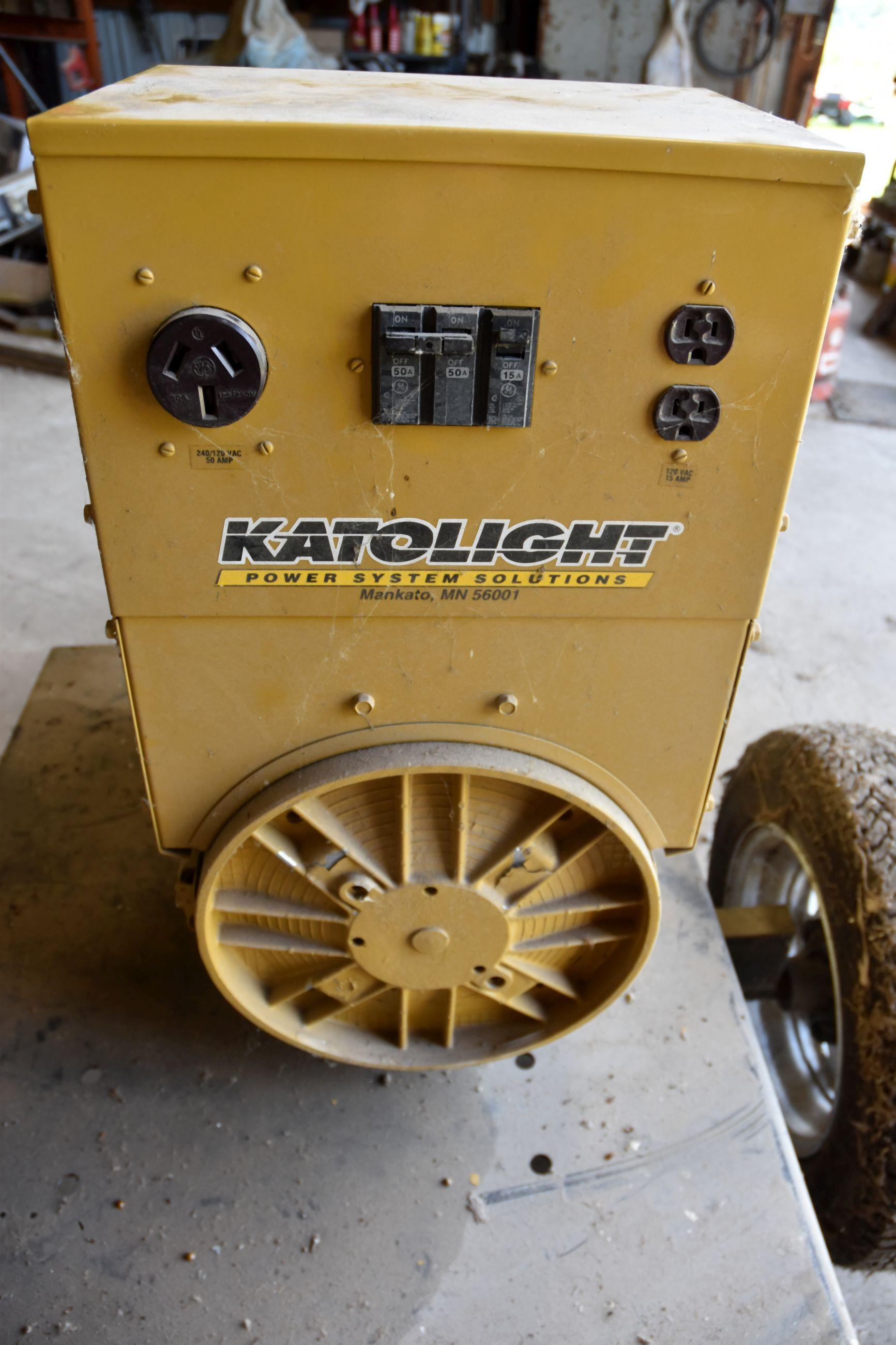 Katolight KLSI-25 PTO Generator, 25KW, 540 PTO, Single Phase, On Trailer, Like New