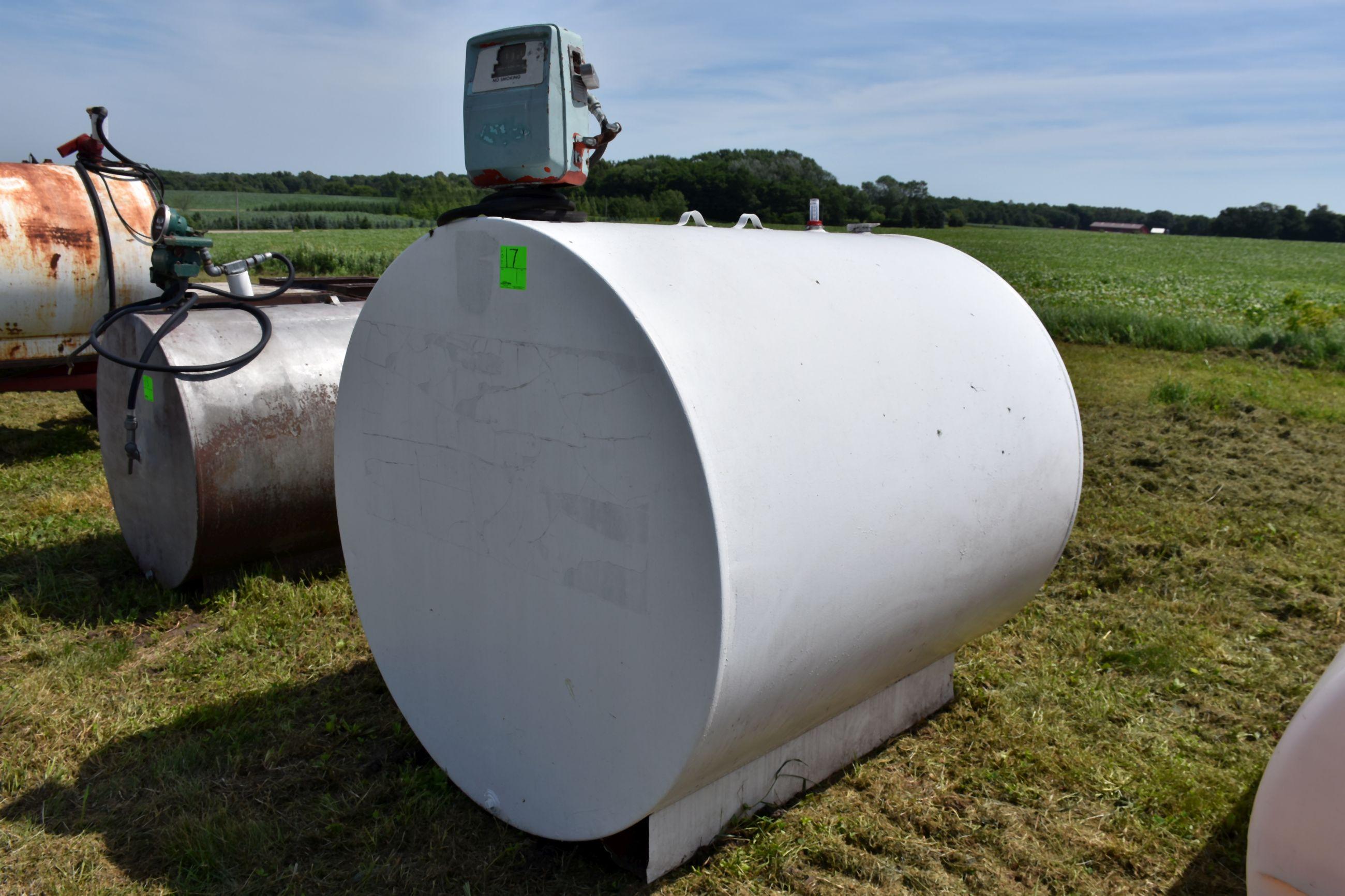 1000 Gallon Fuel Tank With Electric Pump