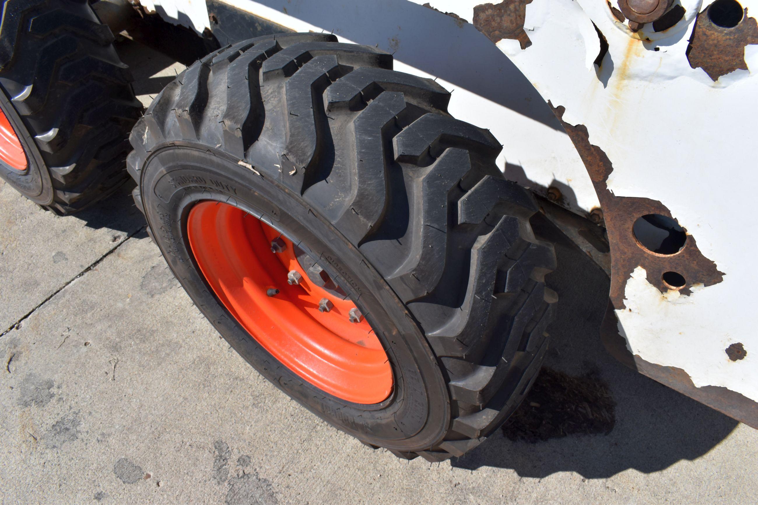 Bobcat 763 Diesel Skid Loader With 1491 Hours, New Tires, Auxiliary Hydraulics, Hand/Foot Controls,