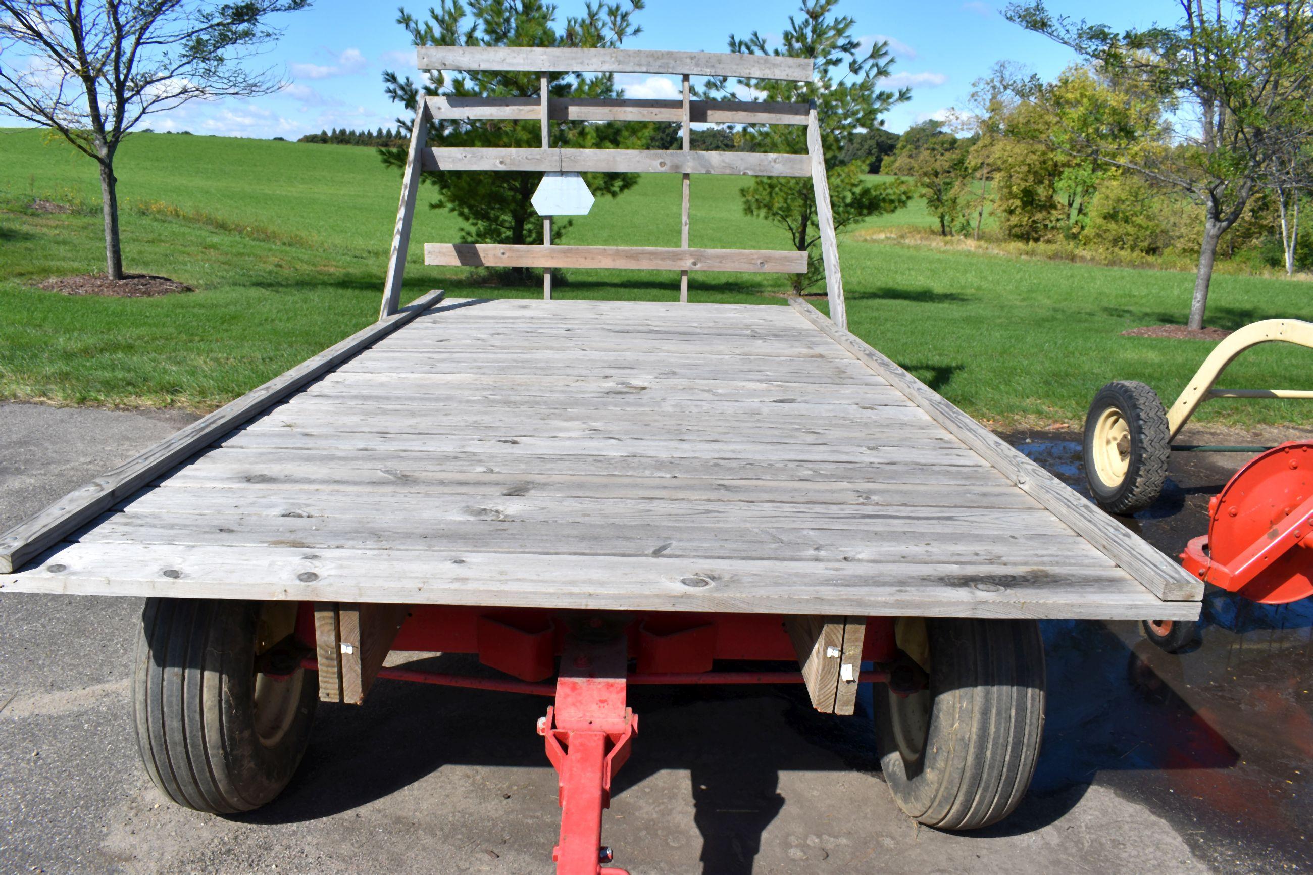 8’ x 16’ Hay Rack, 6 Ton Running Gear, Excellent