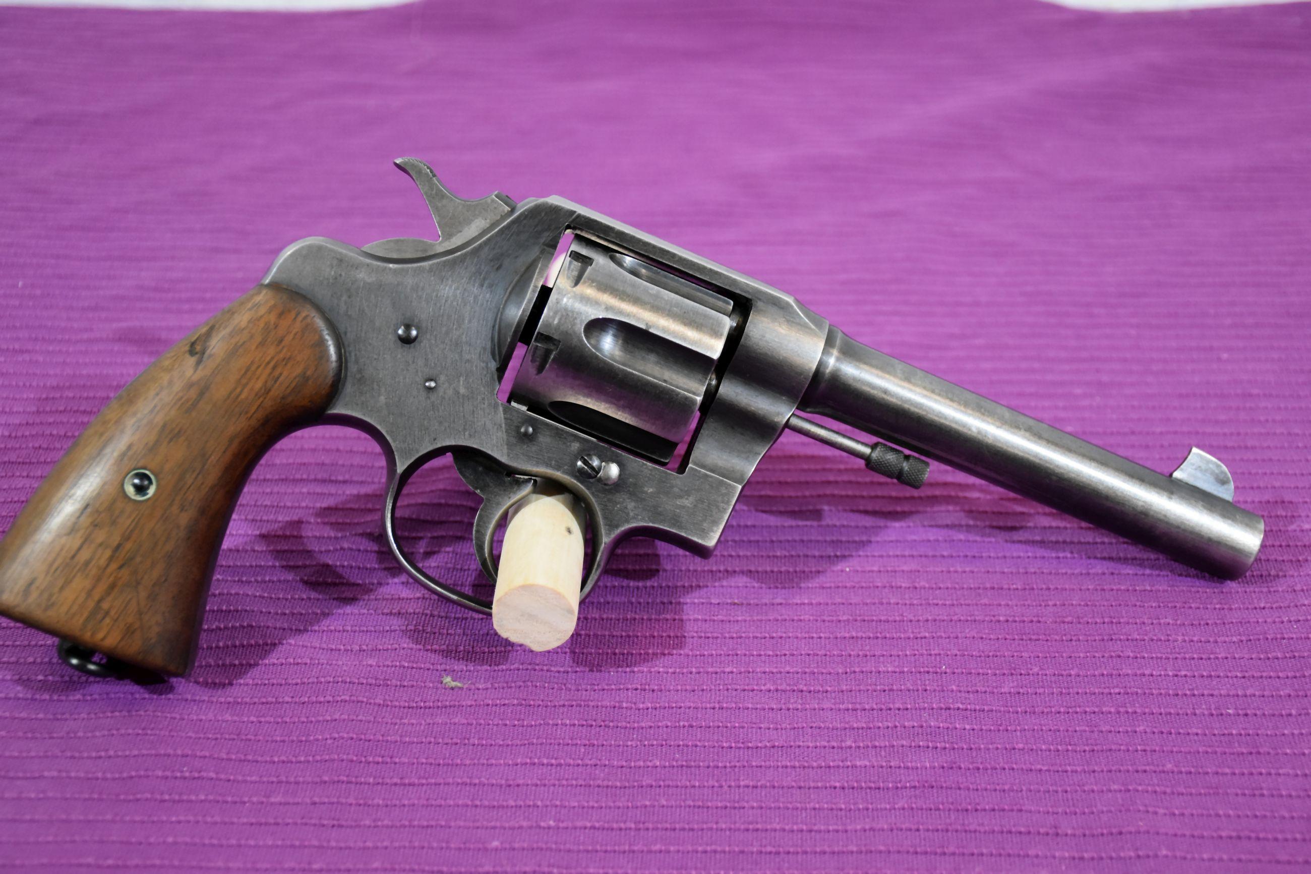 Colt US Army Model 1917 Number 69837 Revolver, 45 Cal, SN: 218233, 5.5" Barrel