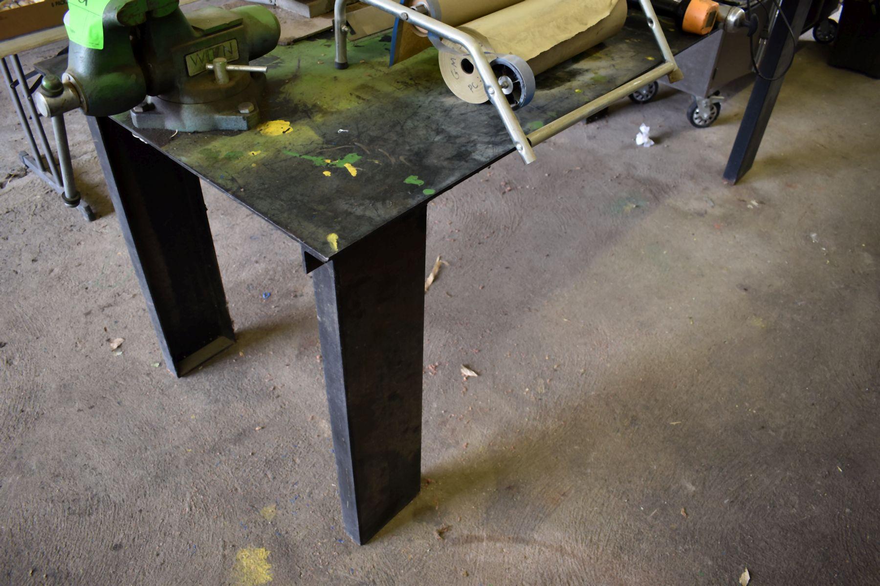 3'x8' Heavy Duty Metal Welding Table, Very Nice
