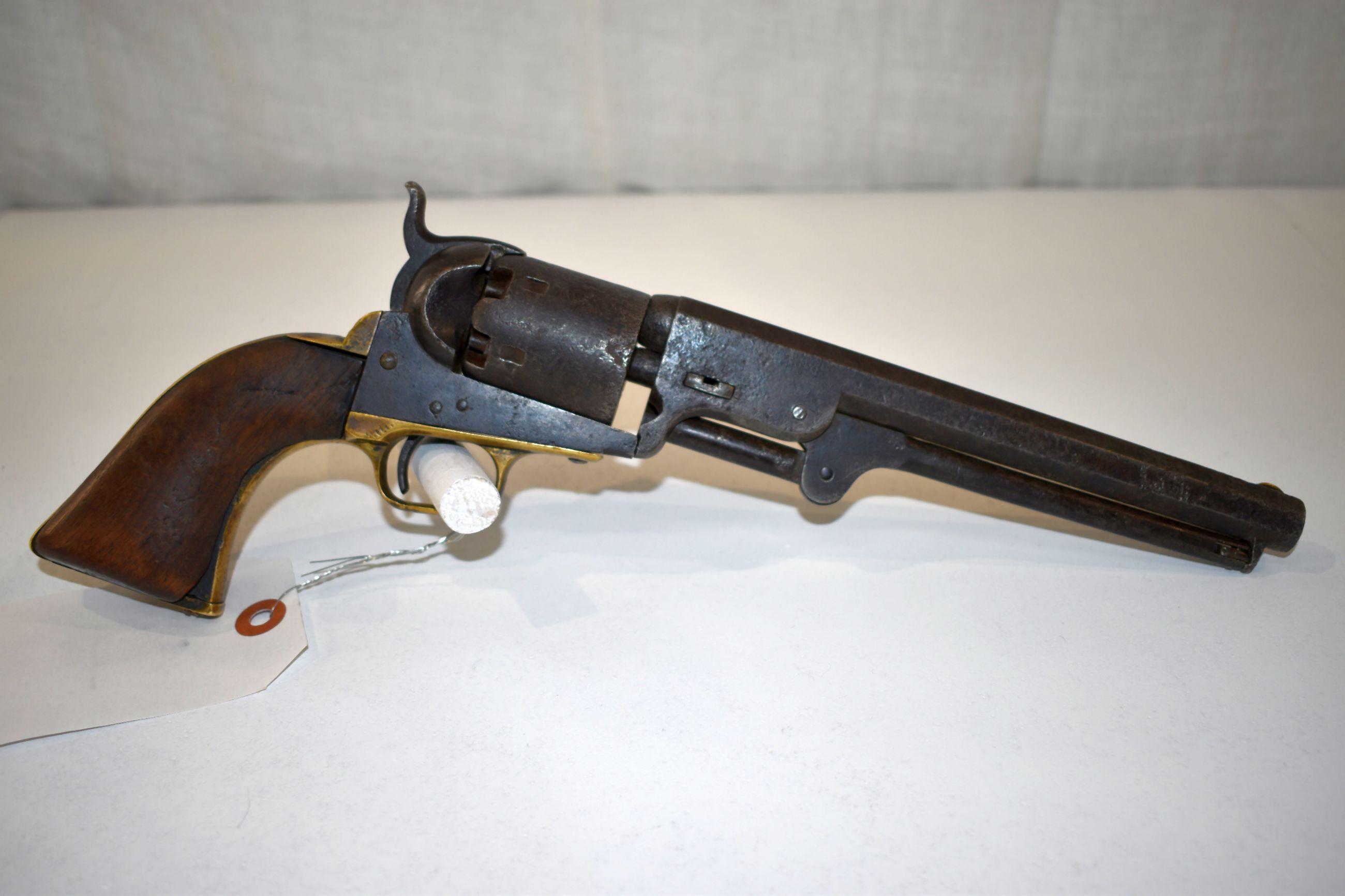 Colt 1851 Navy Percussion Revolver, SN: 23563, Pitting on barrel, cylinder and receiver, bore needs