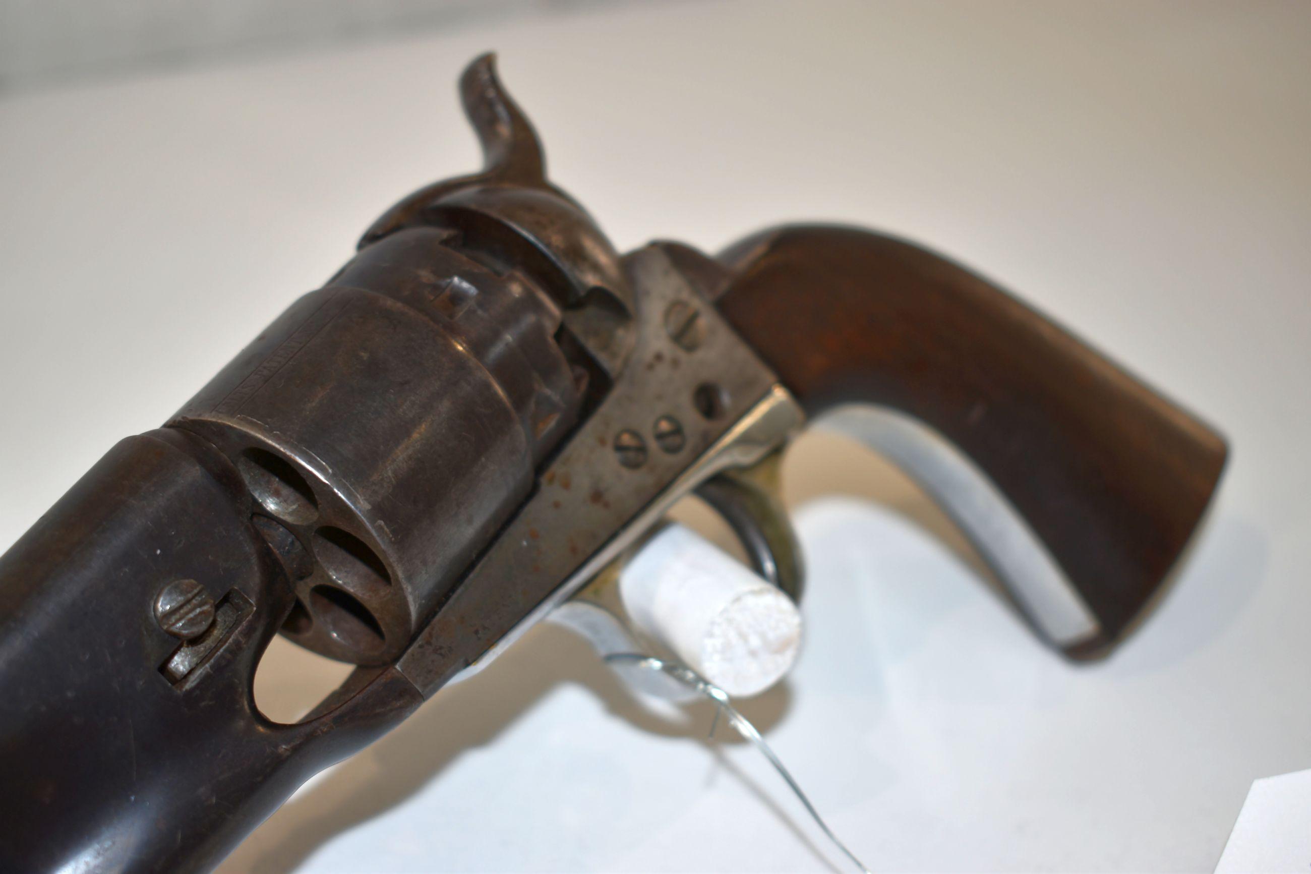 Colt 1860 Army Model 44 Cal. 6 Shot Percussion Revolver, SN: 8142, all visable serial numbers match