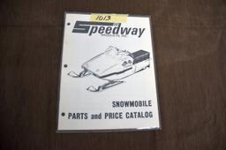 Original Speedway Snowmobile Parts and Price Catalog