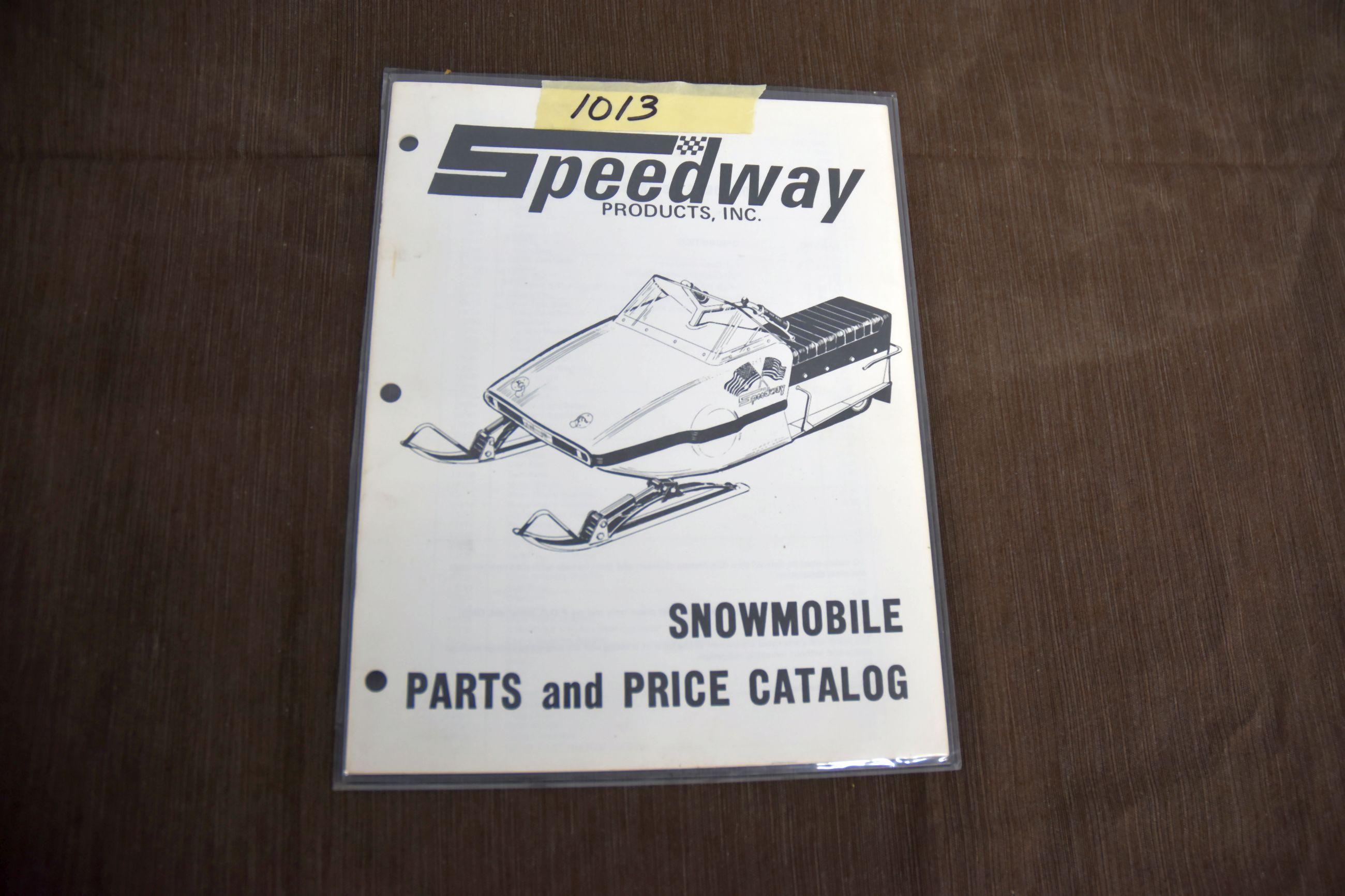 Original Speedway Snowmobile Parts and Price Catalog