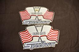 Speedway 295 Blue Max Decals Pair