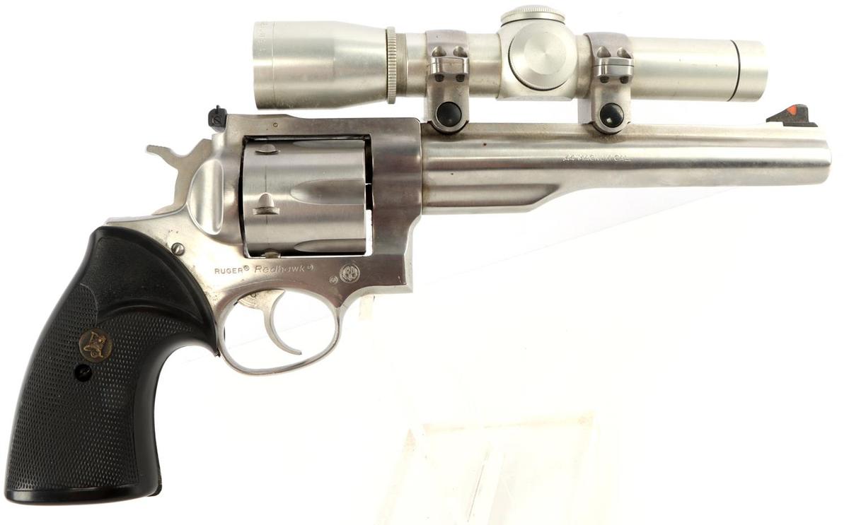 RUGER REDHAWK .44 MAGNUM DA REVOLVER W SCOPE