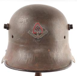 WWII GERMAN REICH RAD LABOUR SERVICE M16 STAHLHELM