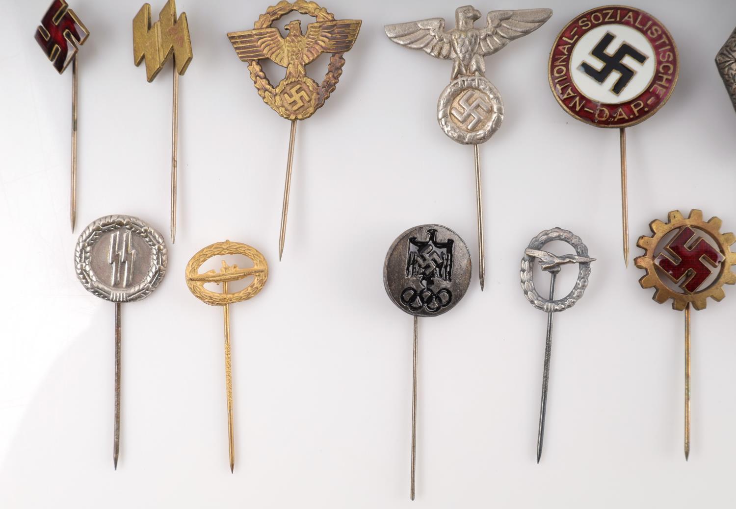 WWII KRIEGSMARINE SS AUSWEIS VARIETY OF STICK PINS