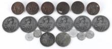 WWII JEWISH COIN & PIN LOT OF 19