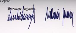 DONALD MELANIA TRUMP LBJ REAGAN BUSH AUTOGRAPH LOT