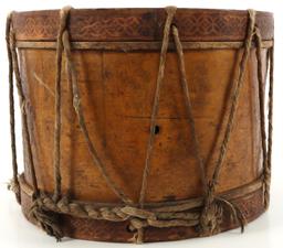 CUSTER'S LAST FIGHT ANTIQUE TOY DRUM