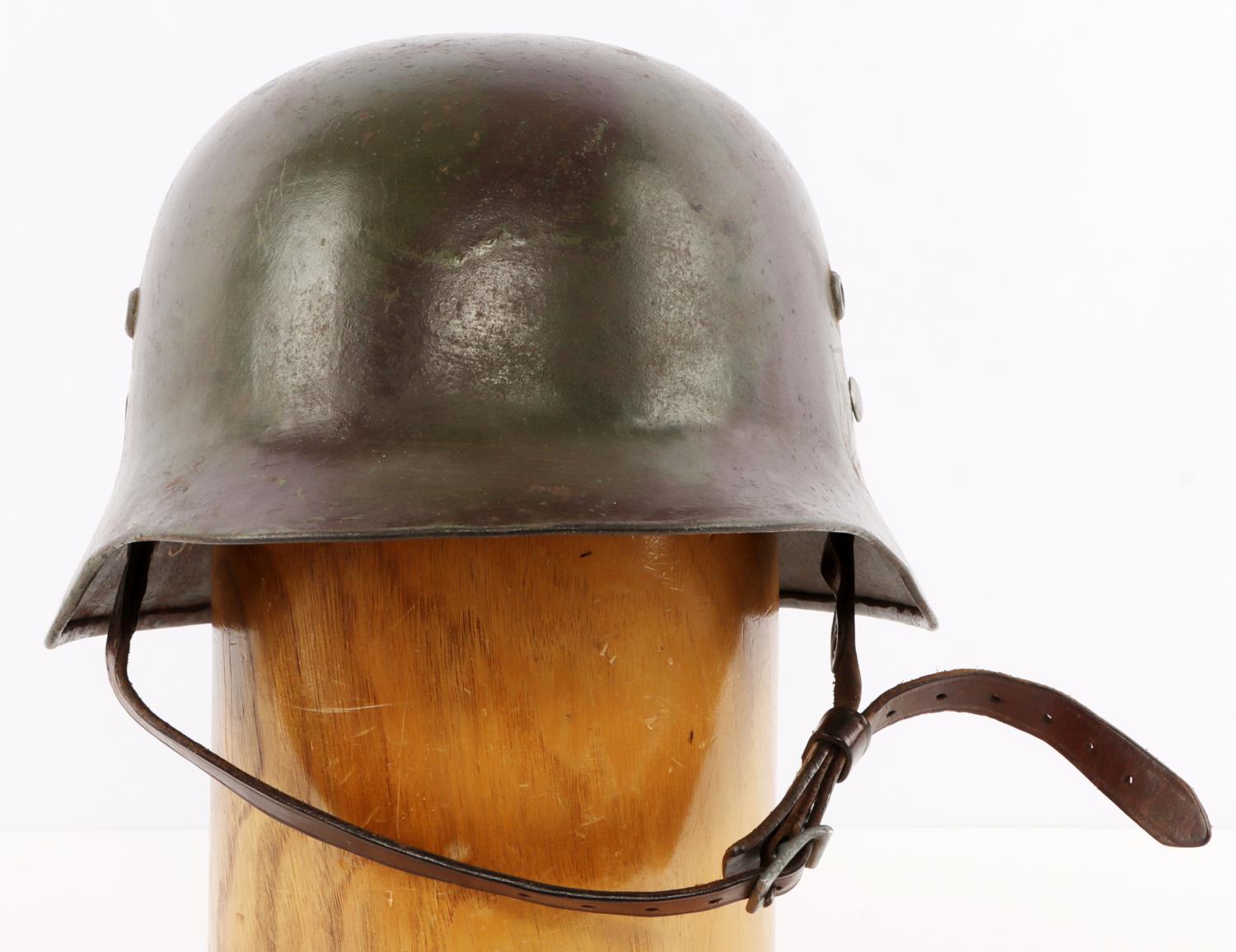 WWII GERMAN SS M40 CAMO HELMET