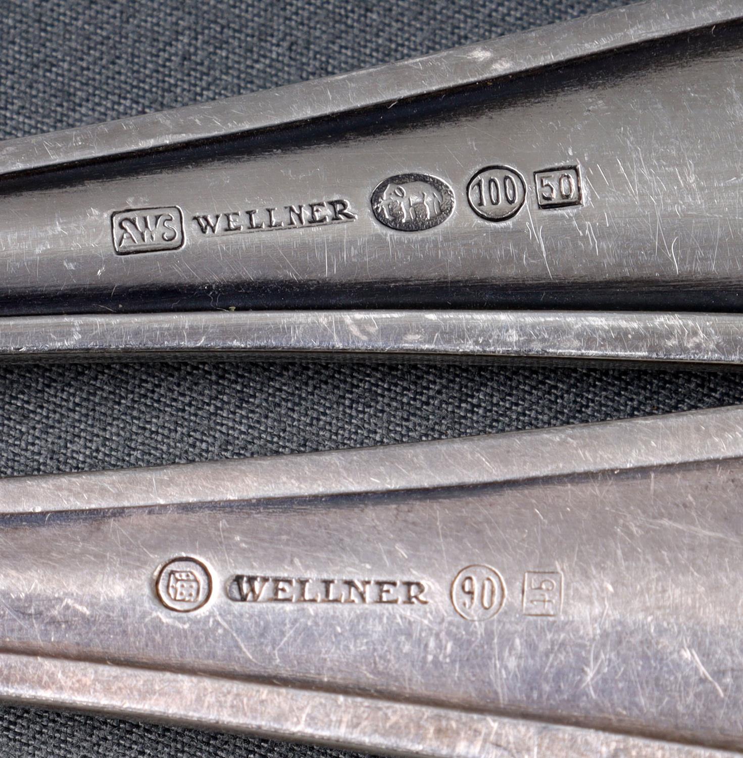 WWII ADOLF HITLER MONOGRAM WELLNER SILVERWARE CUTL