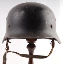 WWII GERMAN THIRD REICH M 40 HELMET W LINER