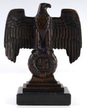 WWII GERMAN BRONZE REICHSADLER DESK ORNAMENT