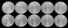 LOT OF 10 BUFFALO 1 OZ SILVER BULLION ROUNDS