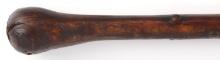 ANTIQUE BLACK JACK GRIP WALKING STICK CANE