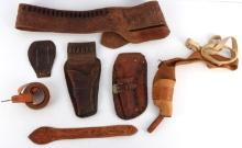 VINTAGE LEATHER WESTERN GUN RIG & HOLSTERS