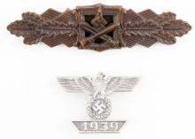 WWII GERMAN IRON CROSS & COMBAT SPANGE