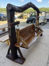 TEAK WOOD HEAVY DUTY BENCH SWING