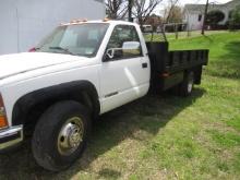 1995 CHEVROLET 3500 4 X 4 DUMP TRUCK  W/ 41,733 MILES