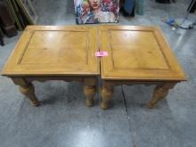 PAIR OF END TABLES