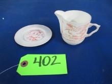 HUMPTY DUMPTY SAUCER AND GOOSEY GANDER CUP MADE IN USA