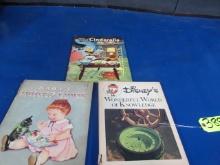 3 OLD WALT DISNEY CHILDRENS BOOKS