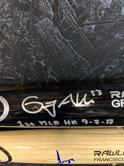 Gregg Allen & Francisco Mejia signed game-type bats, both JSA