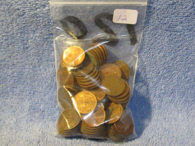 BAG OF 120 WHEAT PENNIES