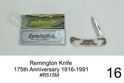 Remington Knife    175th Anniversary 1816-1991    Model 700    #R515M