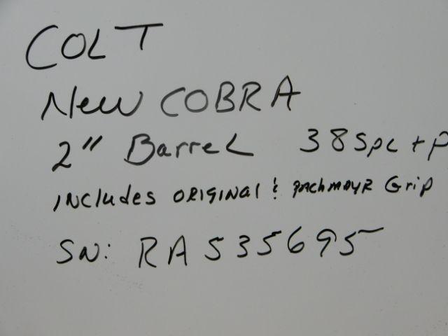 Colt Cobra New Style- 38 spl