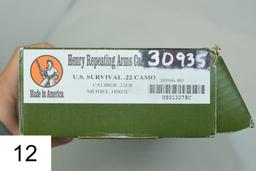 Henry    Mod H002C    US Survival    Cal .22 LR    SN: US015278C    Condition: Like NIB