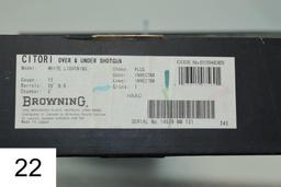 Browning    Citori    White Lightning    12 GA    26"    Vent Rib    Tubes    SN: 14539    Condition